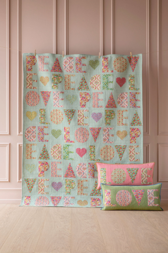 Tilda Patchwork Stoff Baumwolle - Wallflower - Bellflower Green